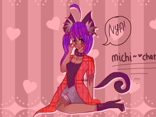 Michi~💕Chan {aphmau💜speedpaint}