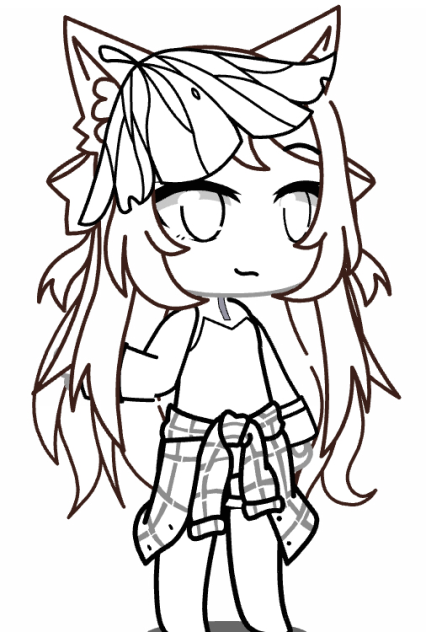 Gacha Colouring page