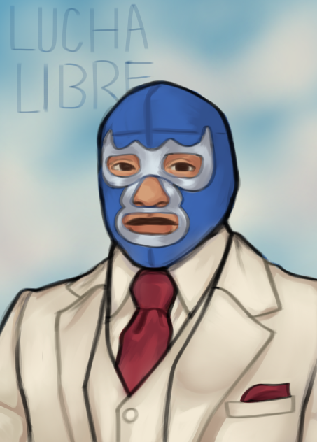 Blue demon sketch
