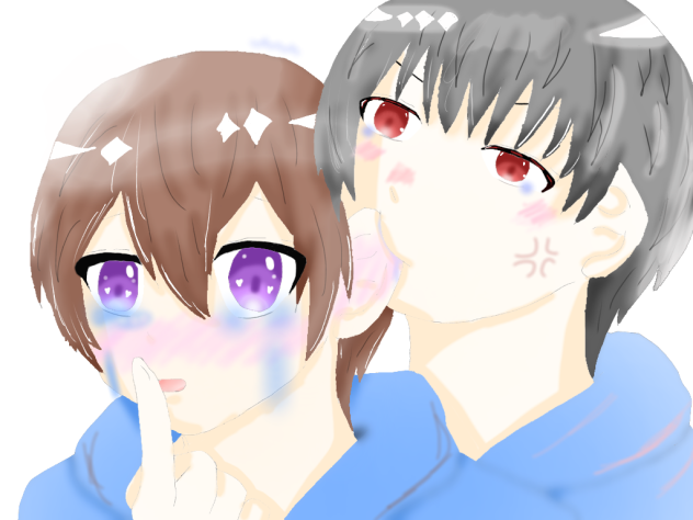 嫉妬してる男子