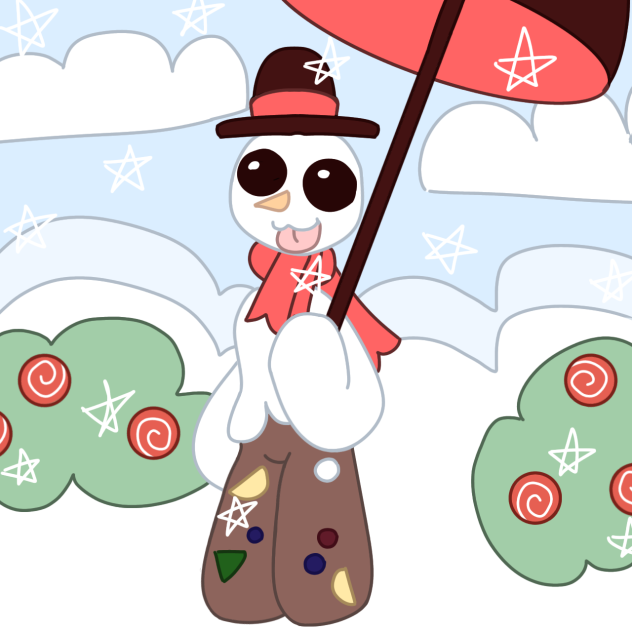 SnowMan FruitCake Dessert