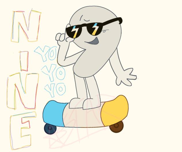 Nine doodle