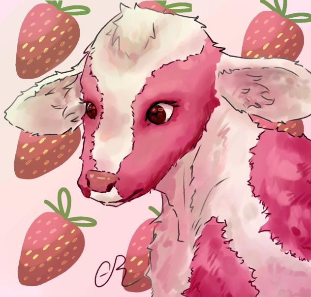 Strawberry cow! 🍓 🐮