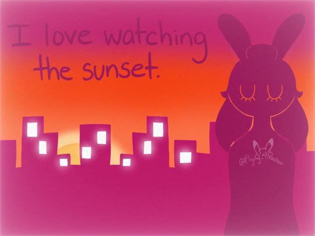 I love watching the sunset 🌇