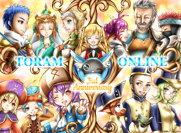トーラムオンライン3周年記念イラスト【トーラムオンライン】