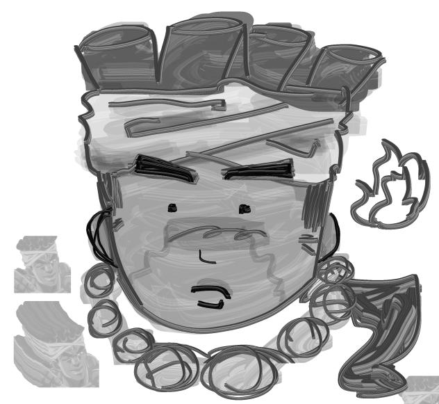 DRAWING MOHAMMED AVDOL WITH MOHAMED AVDO