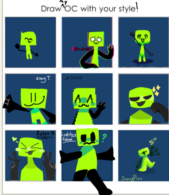 Draw OC with your style Finished Collab