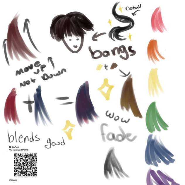 Better hair brush ibisPaint