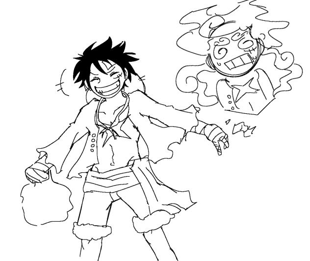 Luffy art (AGAIN.)