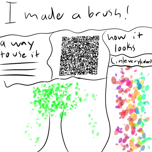 Brush QR code ibisPaint