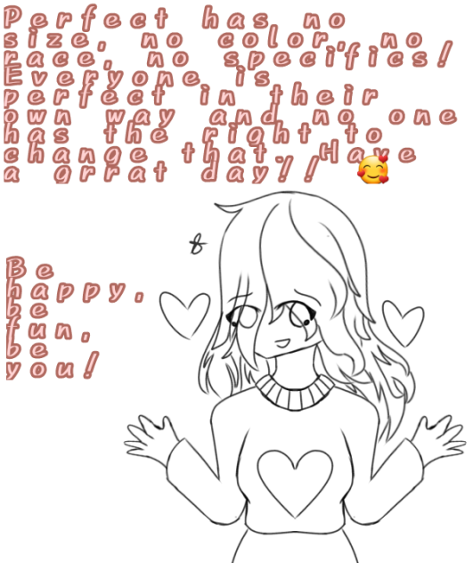 You are Perfect Lineart