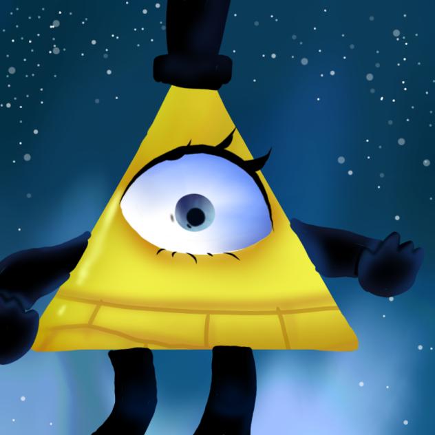 bill cipher drawing but ✨c o o l✨