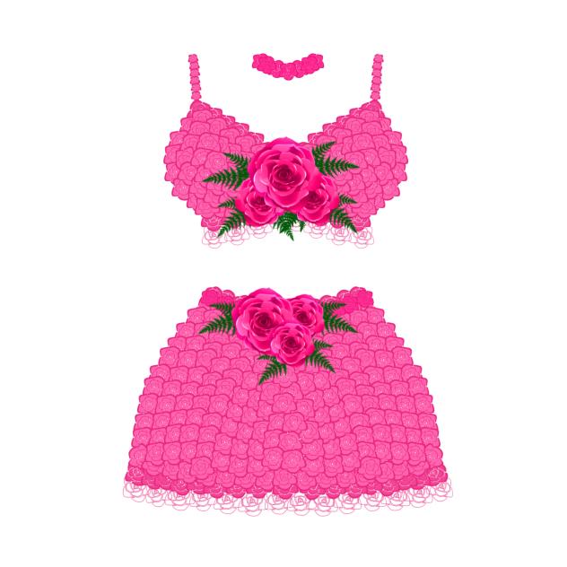 Top and Skirt with Roses 🌹