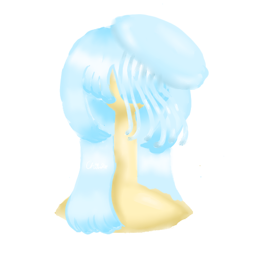 jellyfish straight calm hair w beret