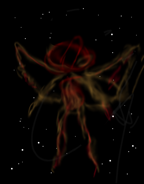 Unidentified being in space