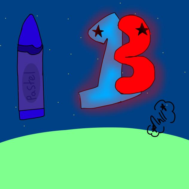 Oil pastel and 13’s assets (nighttime)