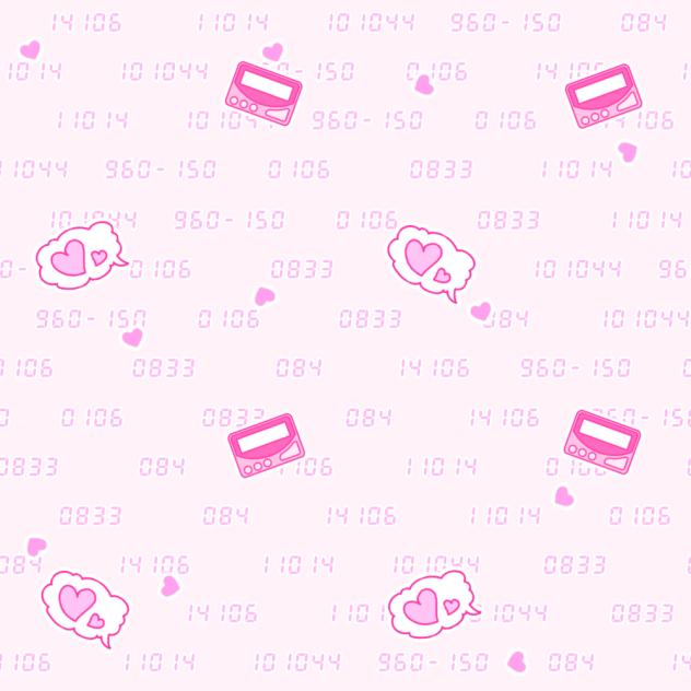 ポケベル文字背景(恋愛編)