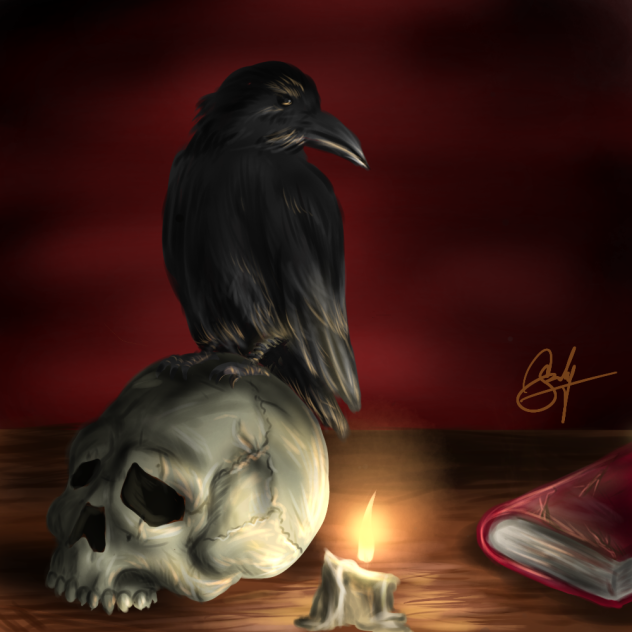 inktober 5 raven