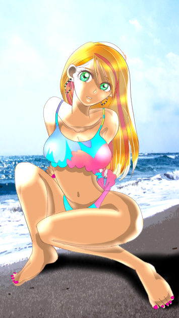 水着ギャル