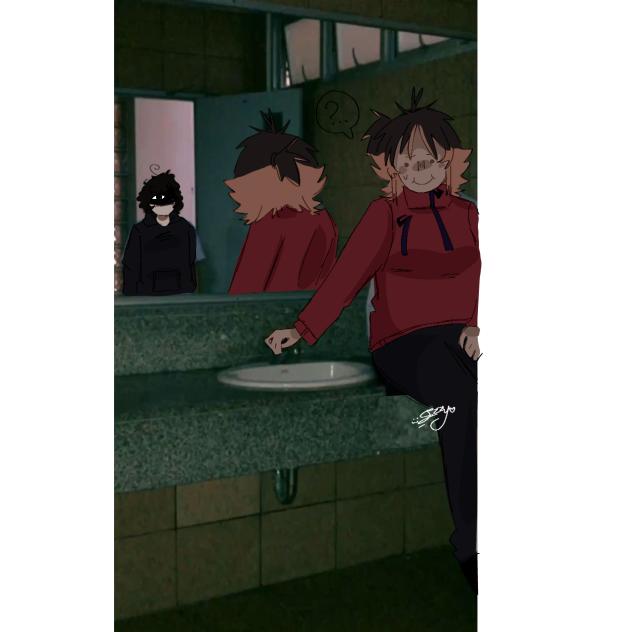 why's bro lookn' at me like that........2