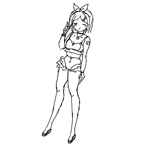 Kagamine Rin sketch!