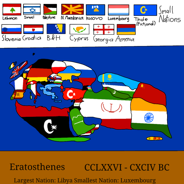 Eratosthenes Flag Map - ibisPaint