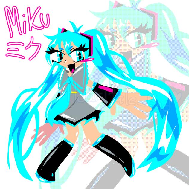 思慮のないミクの落書き