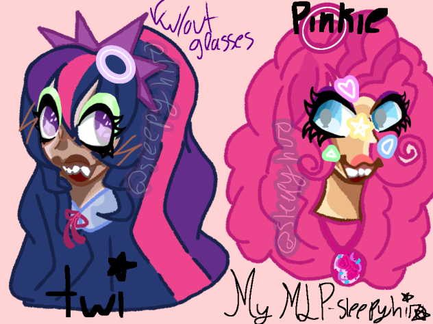 🩷🦄!TWI N PINKE!MLP MY AU!🎨🍭