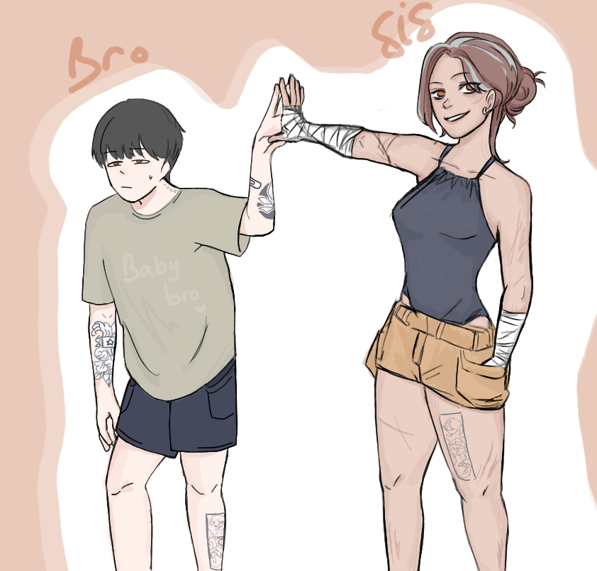 the dynamic duo - ibisPaint
