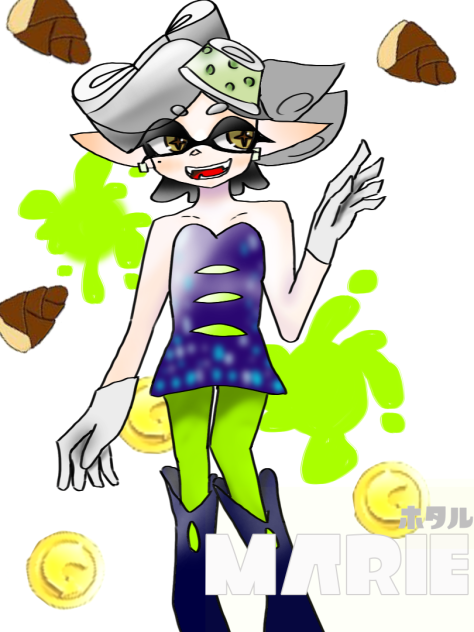 ホタルちゃん描いた！頑張ったから見て！