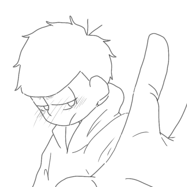 照れてる（？）一松線画