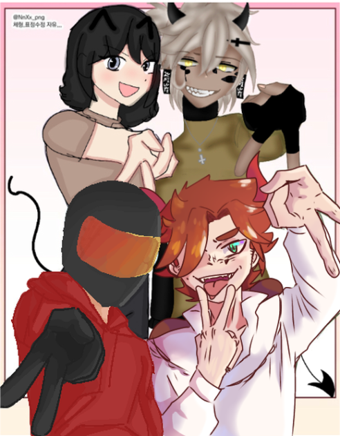 Group peace sign Collab
