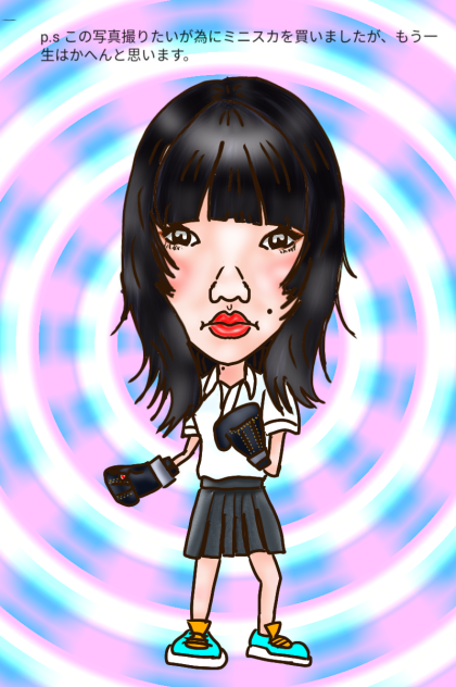 似顔絵 あいみょん 風とリボン