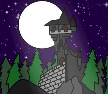 The castle and the moon