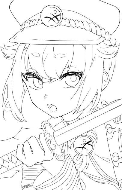 蛍丸　線画