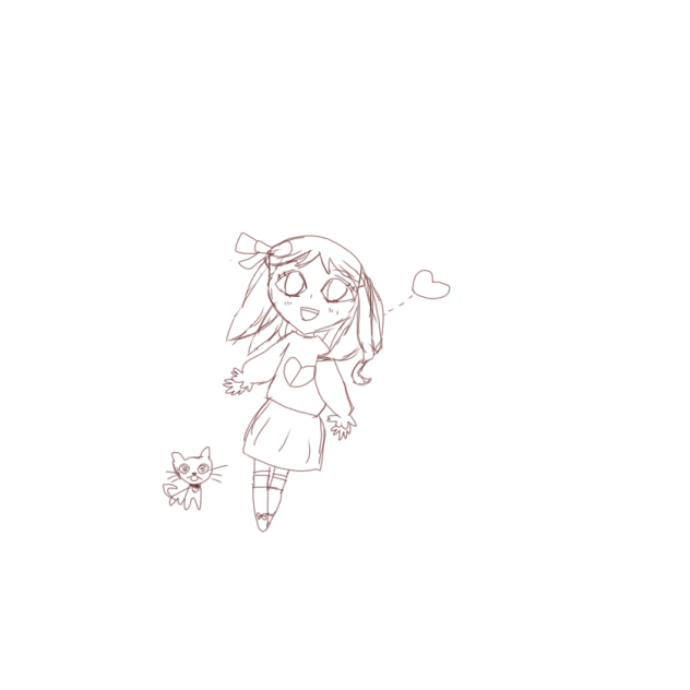 リアとルン(塗り絵)
