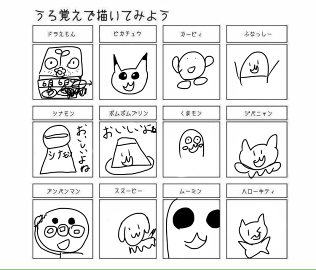 うろ覚えで描いてみよう