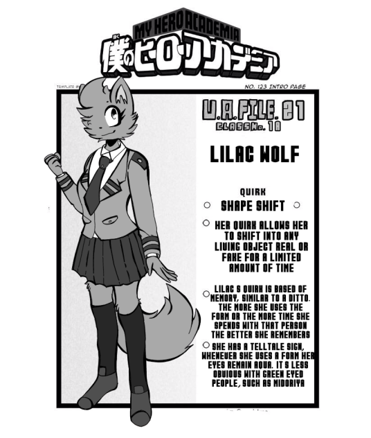 Lilac manga intro page