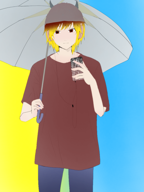 flame with umbrella