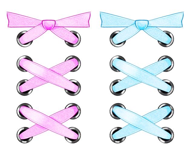 Glitter bow ties