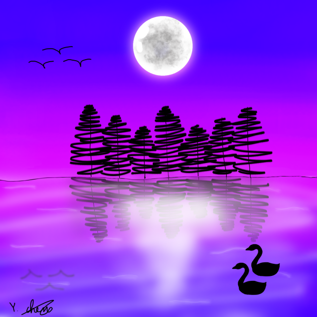 The moonlight - ibisPaint