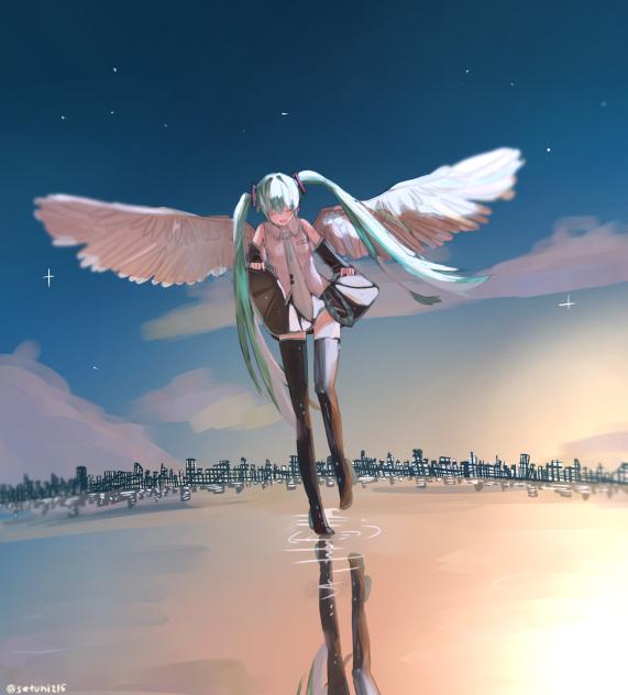 羽生えミクさん