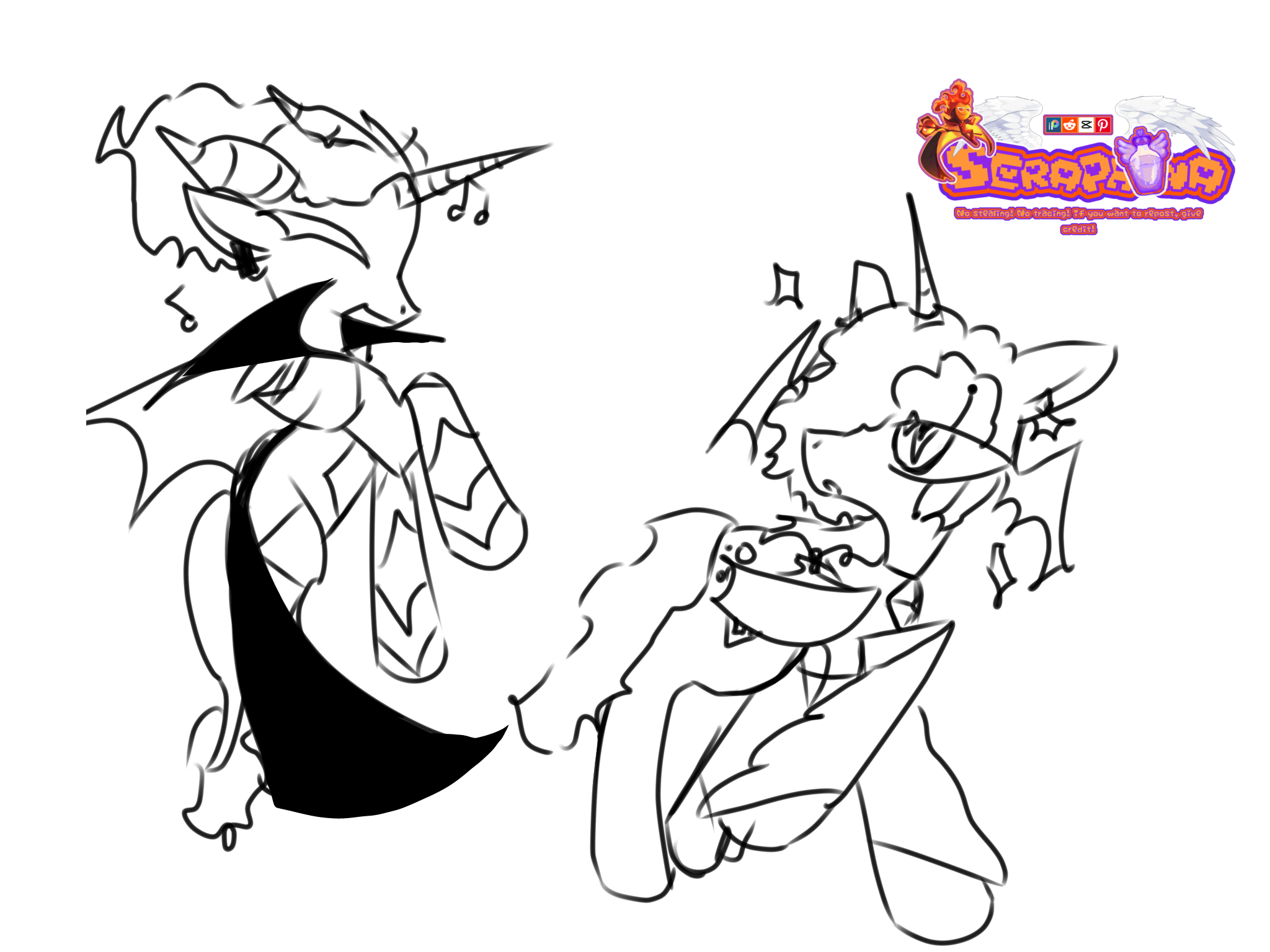 Luminousfire but PONIES sketch - ibisPaint