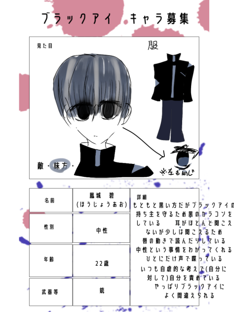 ブラックアイキャラ募集