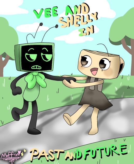 Vee and Shelly Poster with writing