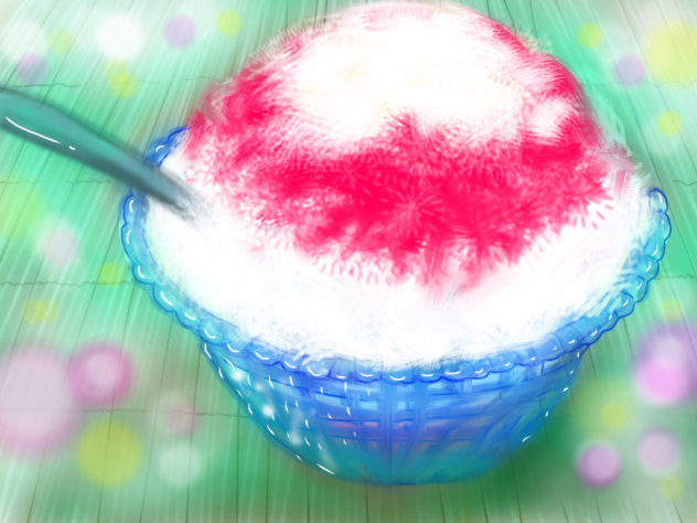 ひんやりかき氷いちごみるく