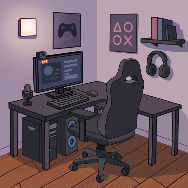 Live stream and gaming room 2