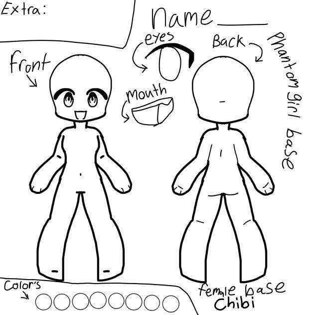 Chibi female oc base
