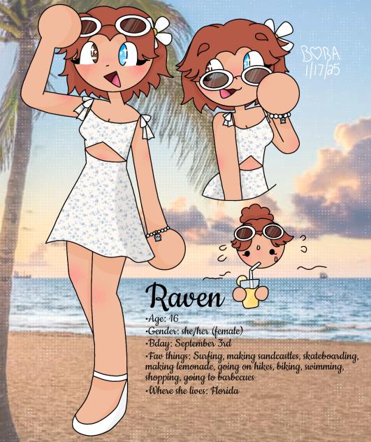 Raven🏖️🐚🐦 (New oc #17)