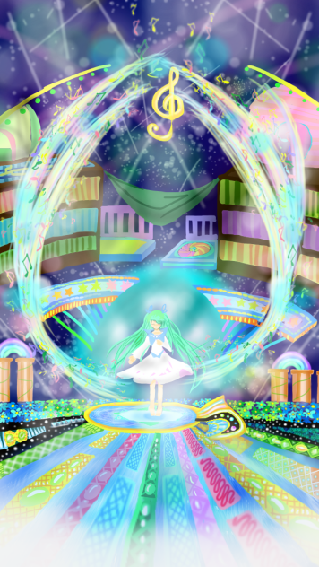 ぜるたゆんさんの線画を塗らせて頂きました